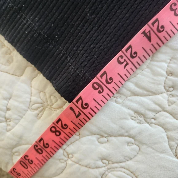 Reformation Landry Jumpsuit Medium Black Ribbed Knit Square Neck Button Lyocell - Picture 11 of 11